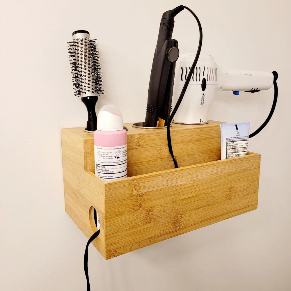 Brand new Bamboo Hair accessory Organizer for countertop or wall mounted